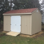 Madison WI 10x14 Gable with side entry door